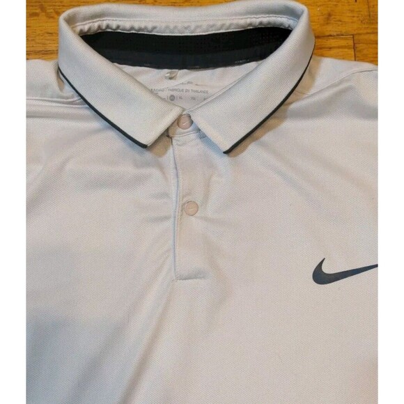Nike Golf Mens Golf Polo Momentum Fly Swing Flyknit Frame Gray Sz XL Modern Fit - Picture 4 of 9